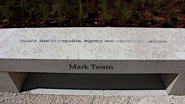 mark-twain-plaque-pula Mark Twain’s inscription into polished rock is an uplifting rebuke of prejudice