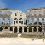 Pula amphitheatre from arena