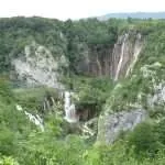 Plitvice lower lakes on entry to the national park