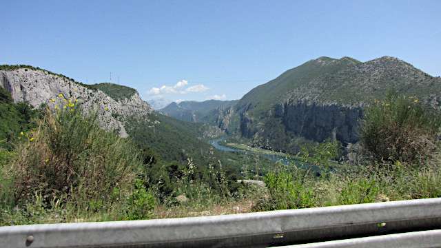 Omis-canyon Omis canyon is the product of both physical and chemical erosion